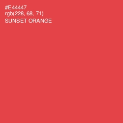 #E44447 - Sunset Orange Color Image