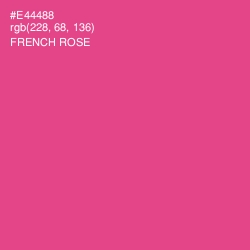 #E44488 - French Rose Color Image