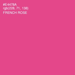 #E4478A - French Rose Color Image