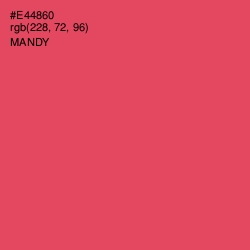 #E44860 - Mandy Color Image