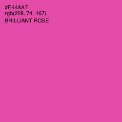 #E44AA7 - Brilliant Rose Color Image