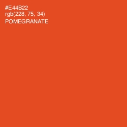 #E44B22 - Pomegranate Color Image