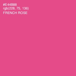 #E44B88 - French Rose Color Image