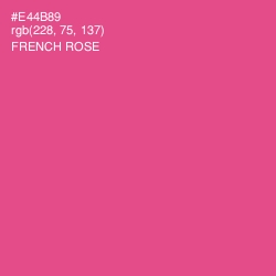 #E44B89 - French Rose Color Image