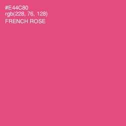 #E44C80 - French Rose Color Image