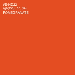 #E44D22 - Pomegranate Color Image