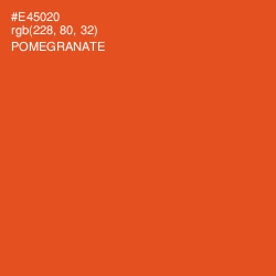 #E45020 - Pomegranate Color Image