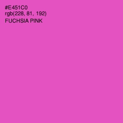 #E451C0 - Fuchsia Pink Color Image