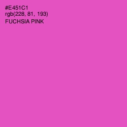 #E451C1 - Fuchsia Pink Color Image