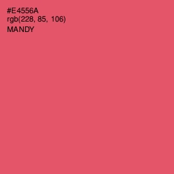 #E4556A - Mandy Color Image