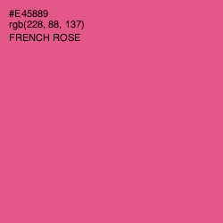 #E45889 - French Rose Color Image