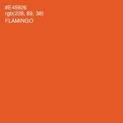 #E45926 - Flamingo Color Image