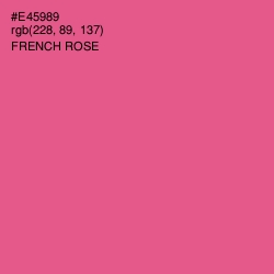 #E45989 - French Rose Color Image