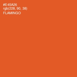 #E45A26 - Flamingo Color Image