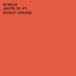 #E45C43 - Sunset Orange Color Image
