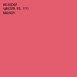 #E45D6F - Mandy Color Image