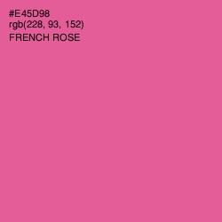 #E45D98 - French Rose Color Image