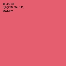 #E45E6F - Mandy Color Image