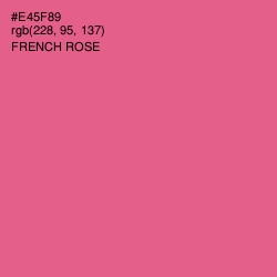 #E45F89 - French Rose Color Image