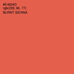 #E4604D - Burnt Sienna Color Image