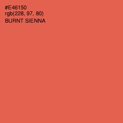 #E46150 - Burnt Sienna Color Image