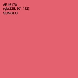 #E46170 - Sunglo Color Image