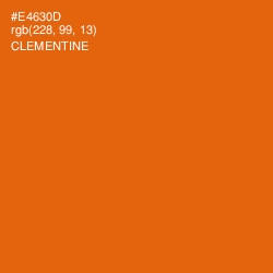 #E4630D - Clementine Color Image
