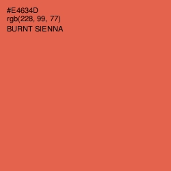 #E4634D - Burnt Sienna Color Image