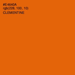 #E4640A - Clementine Color Image