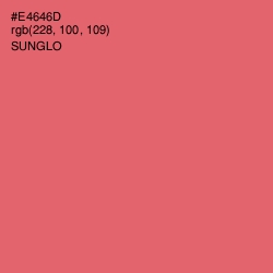 #E4646D - Sunglo Color Image