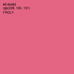 #E46483 - Froly Color Image