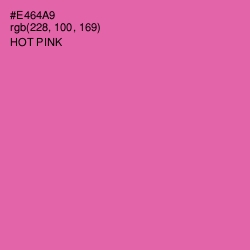 #E464A9 - Hot Pink Color Image