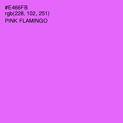 #E466FB - Pink Flamingo Color Image
