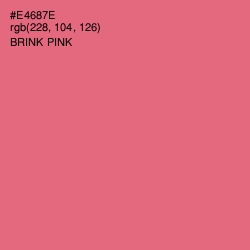 #E4687E - Brink Pink Color Image