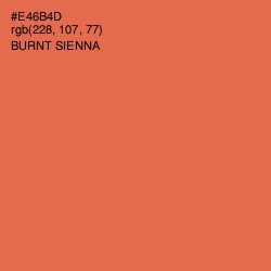 #E46B4D - Burnt Sienna Color Image