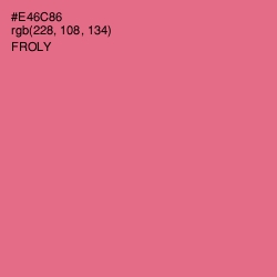 #E46C86 - Froly Color Image