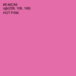 #E46CA9 - Hot Pink Color Image