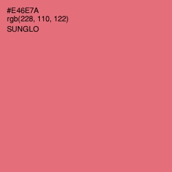 #E46E7A - Sunglo Color Image