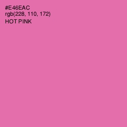 #E46EAC - Hot Pink Color Image