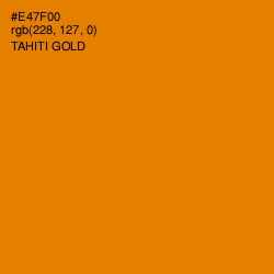 #E47F00 - Tahiti Gold Color Image