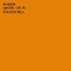 #E48008 - Golden Bell Color Image