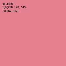 #E4808F - Geraldine Color Image