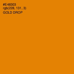 #E48303 - Gold Drop Color Image