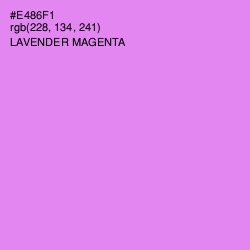 #E486F1 - Lavender Magenta Color Image