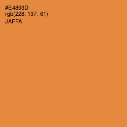 #E4893D - Jaffa Color Image