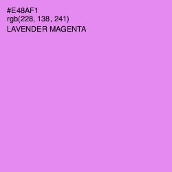 #E48AF1 - Lavender Magenta Color Image