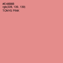 #E48B8B - Tonys Pink Color Image