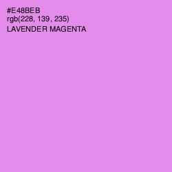 #E48BEB - Lavender Magenta Color Image