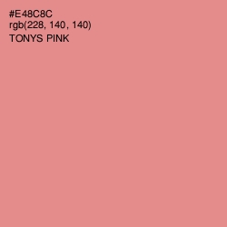 #E48C8C - Tonys Pink Color Image