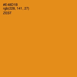 #E48D1B - Zest Color Image